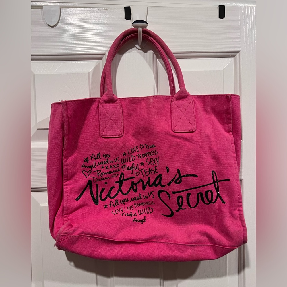 Pink Victoria Secret purse tote bag